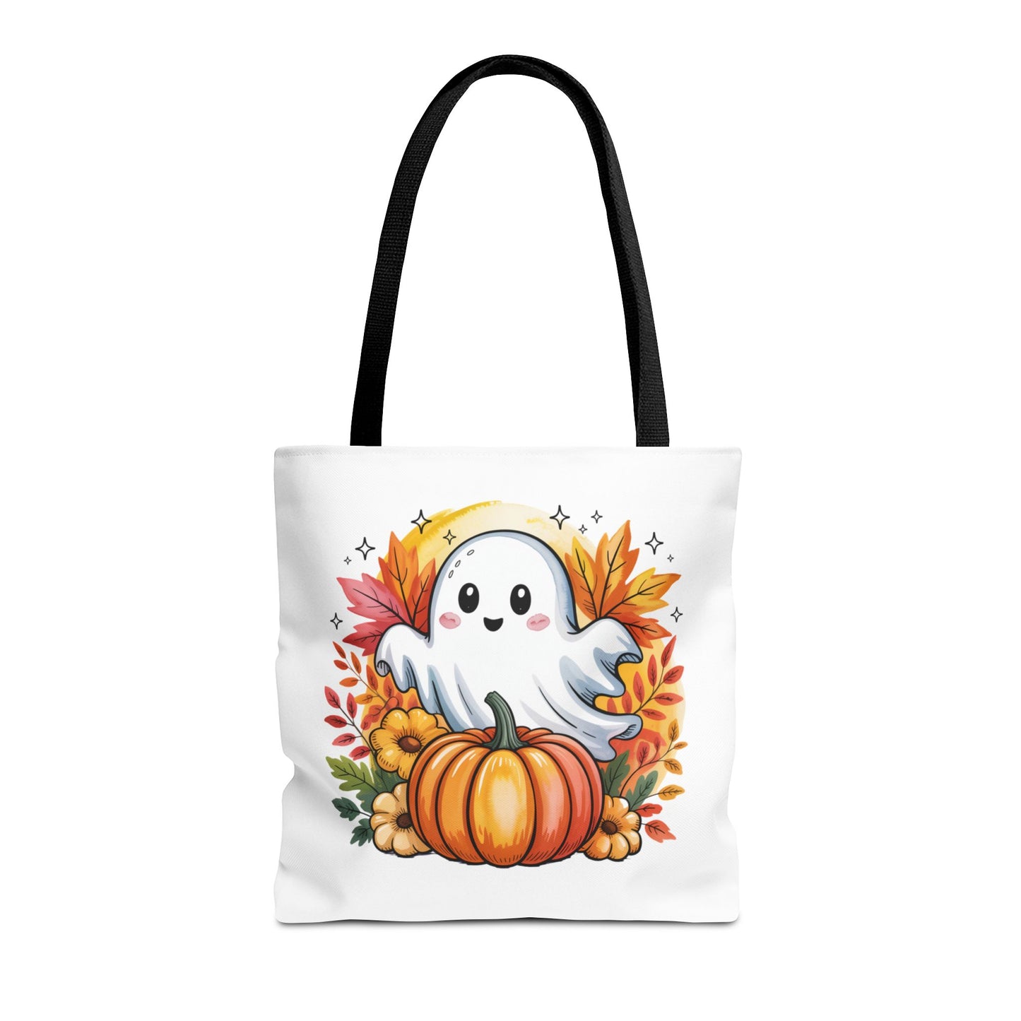 Ghostly Pumpkin Tote Bag