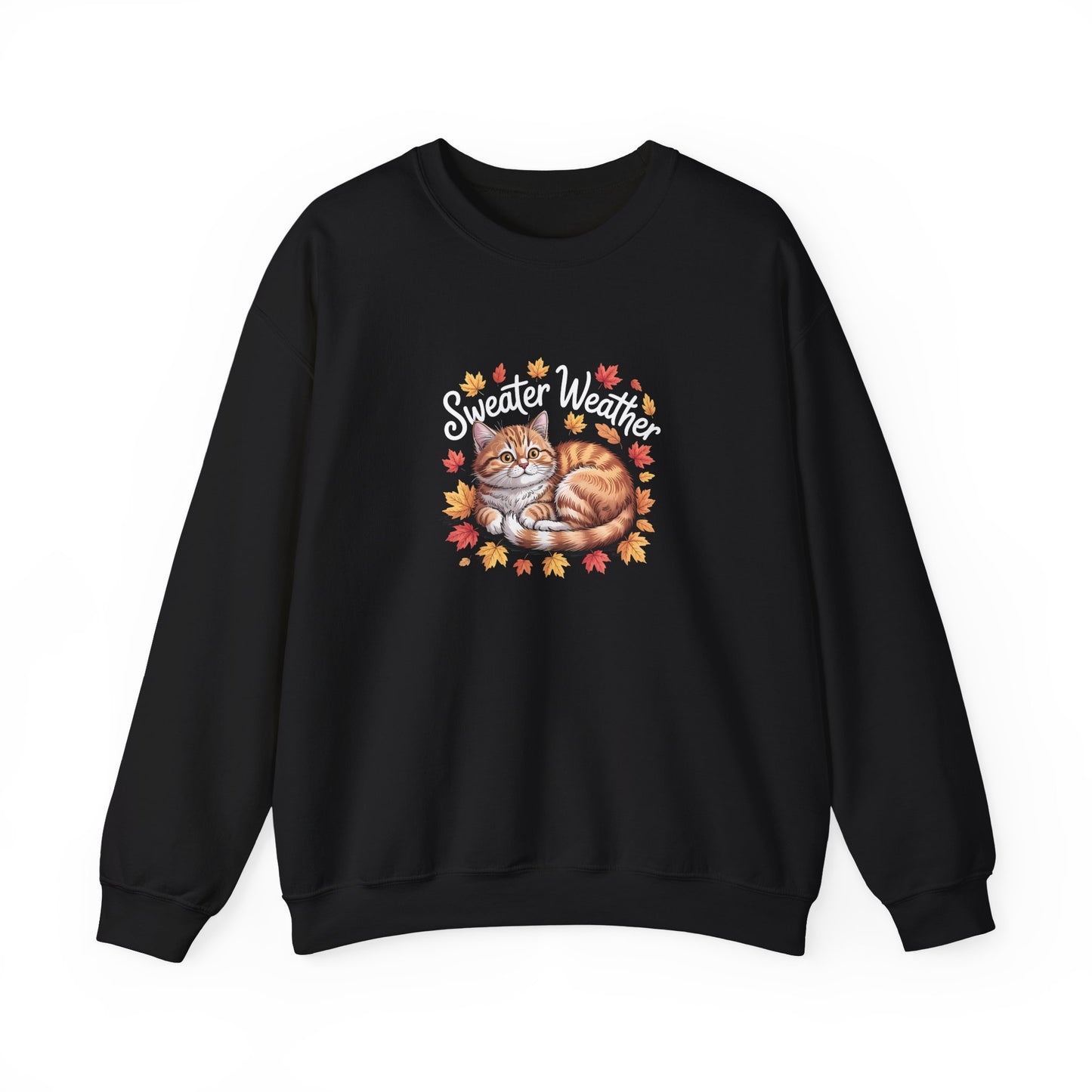 “Sweater Weather” Cozy Cat Sweatshirt