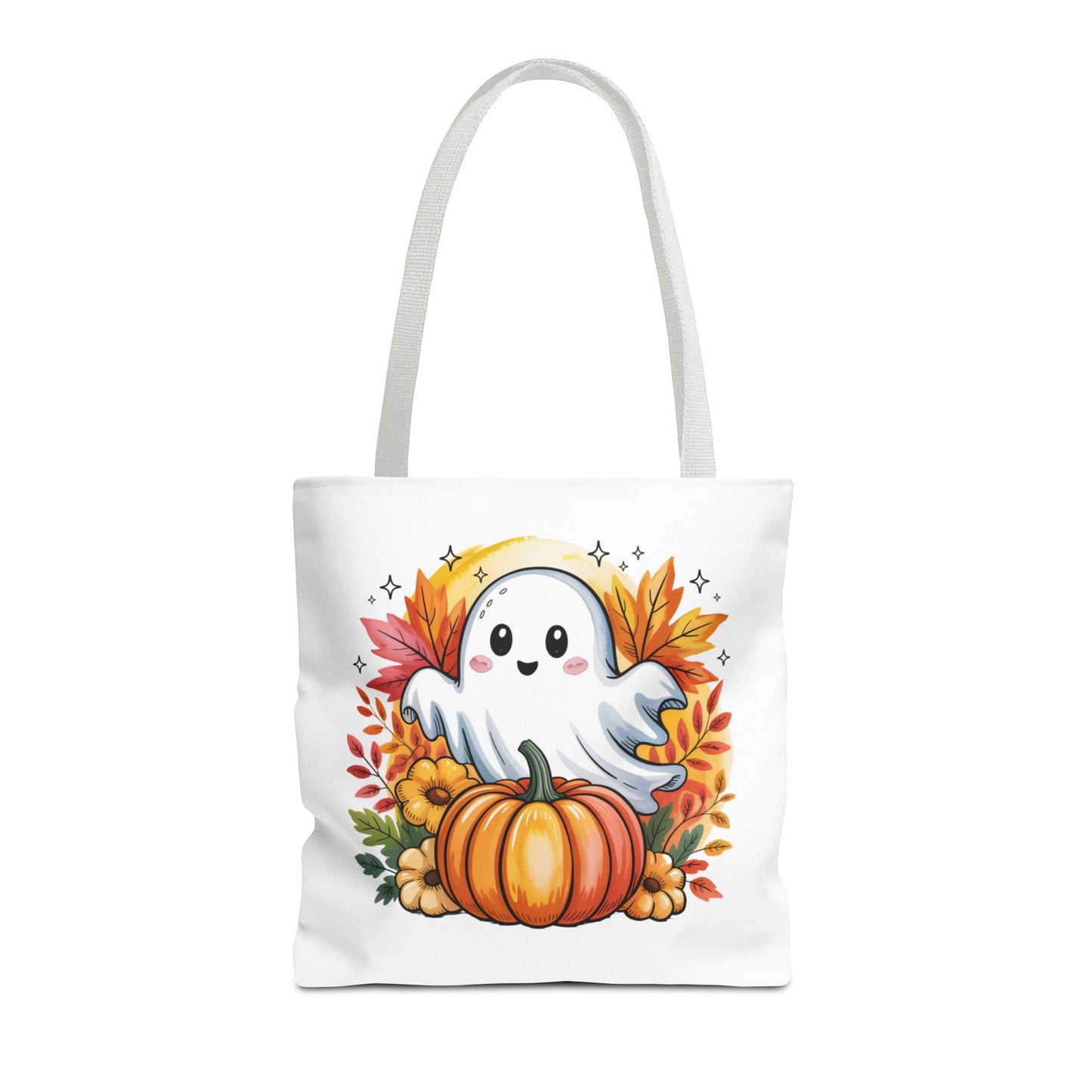 Ghostly Pumpkin Tote Bag