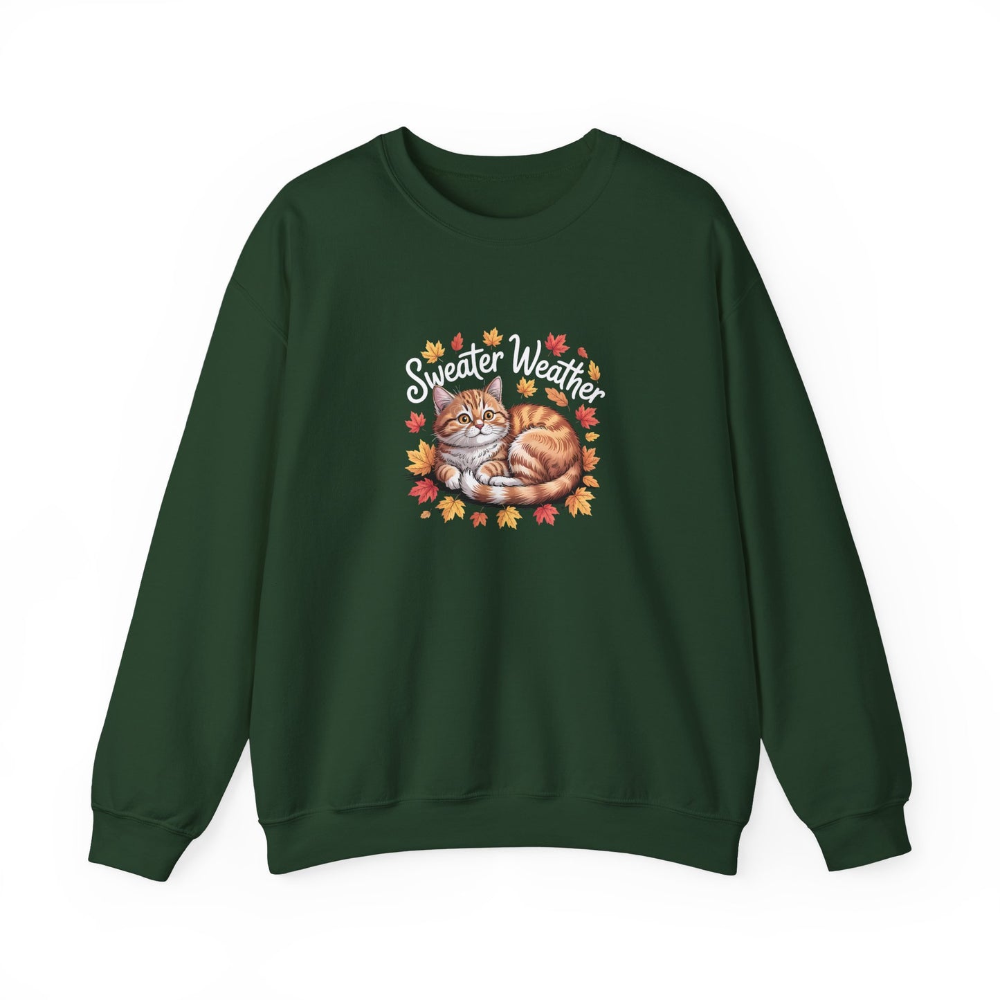 “Sweater Weather” Cozy Cat Sweatshirt