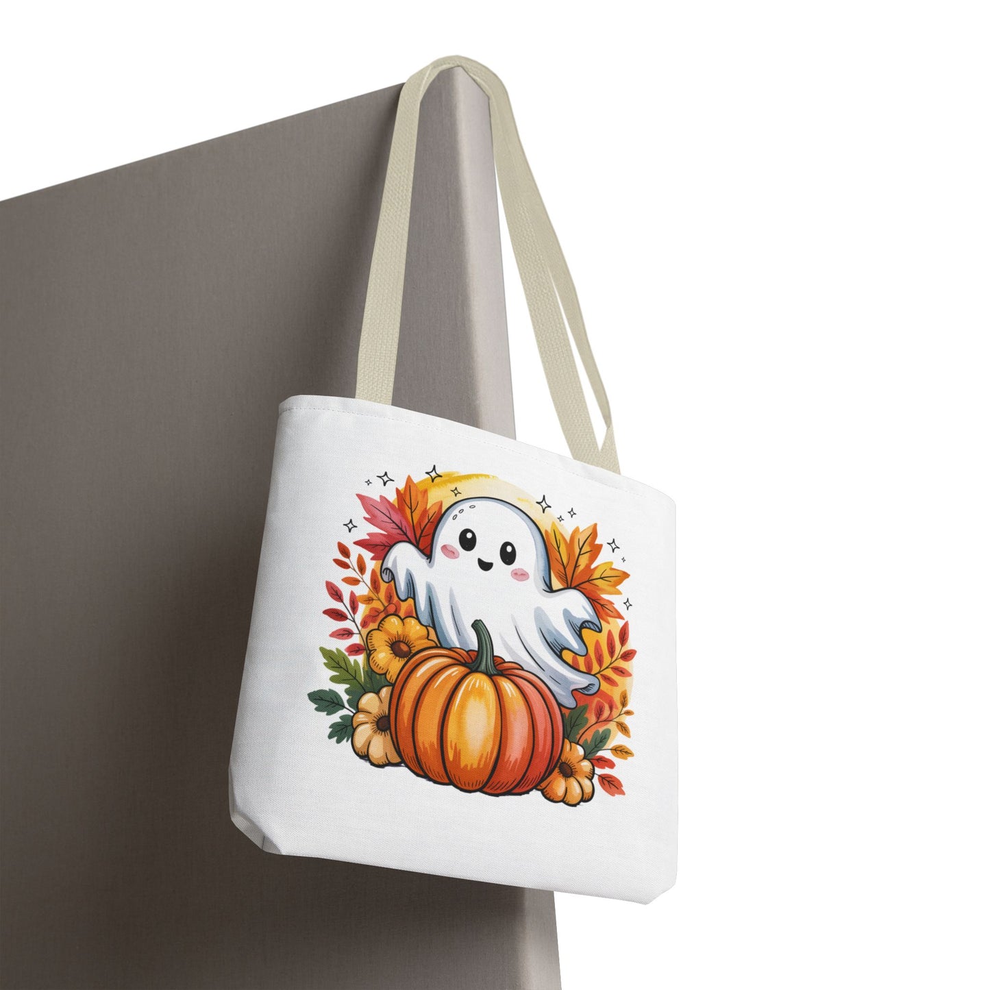 Ghostly Pumpkin Tote Bag