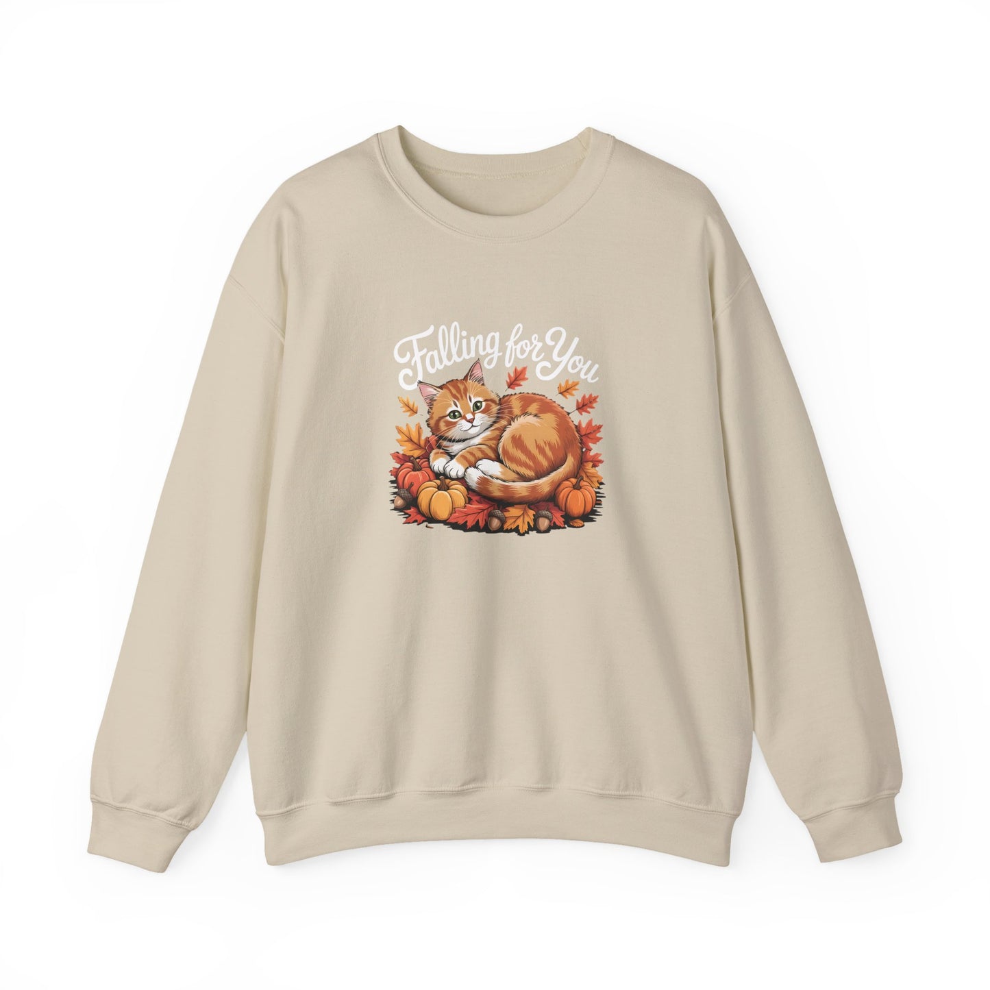 “Falling for You” Autumn Cat Sweatshirt