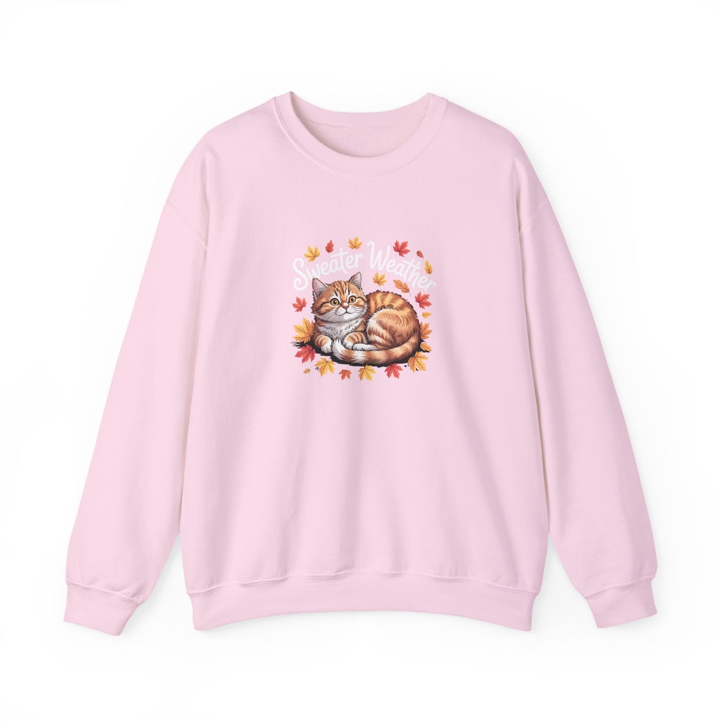 “Sweater Weather” Cozy Cat Sweatshirt