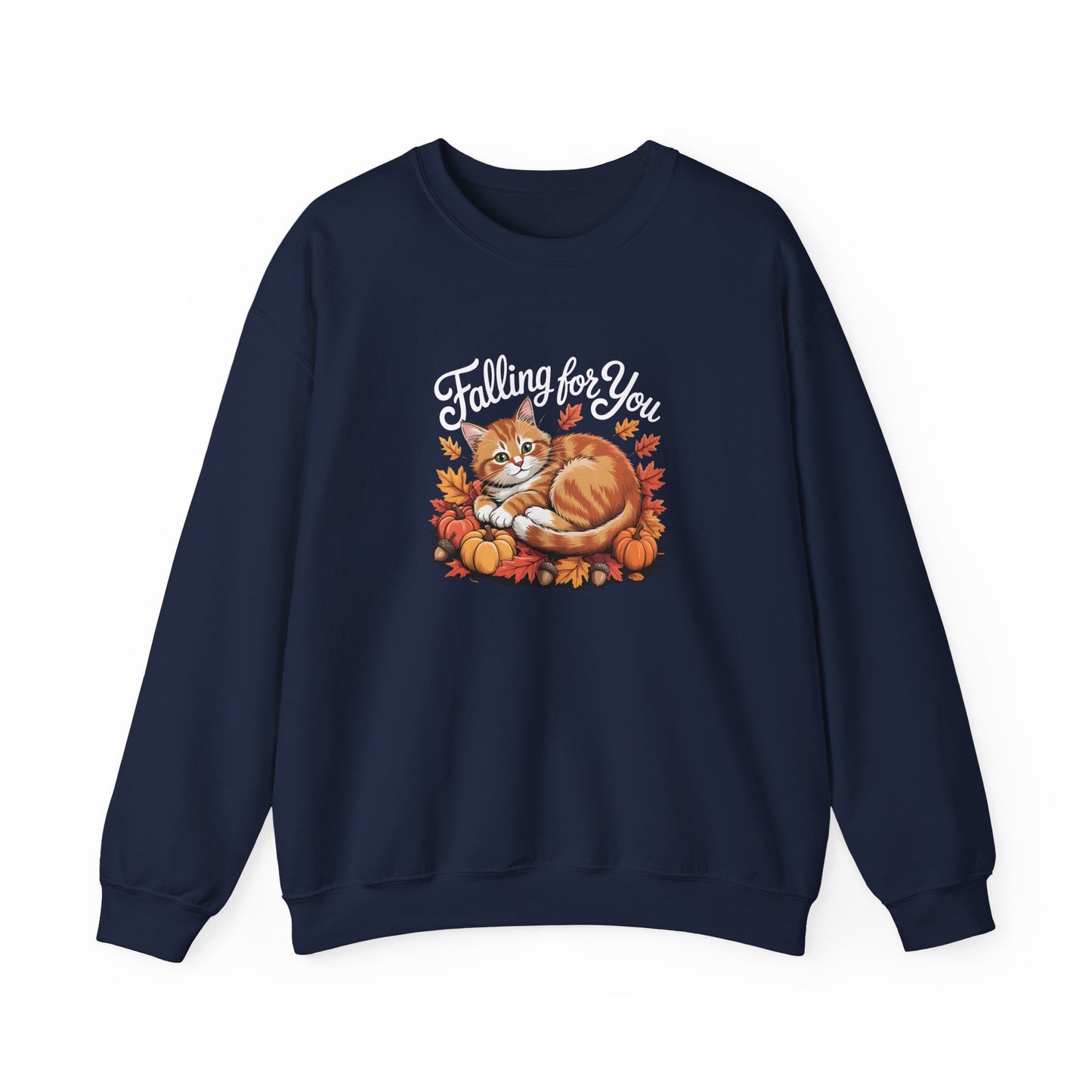 “Falling for You” Autumn Cat Sweatshirt