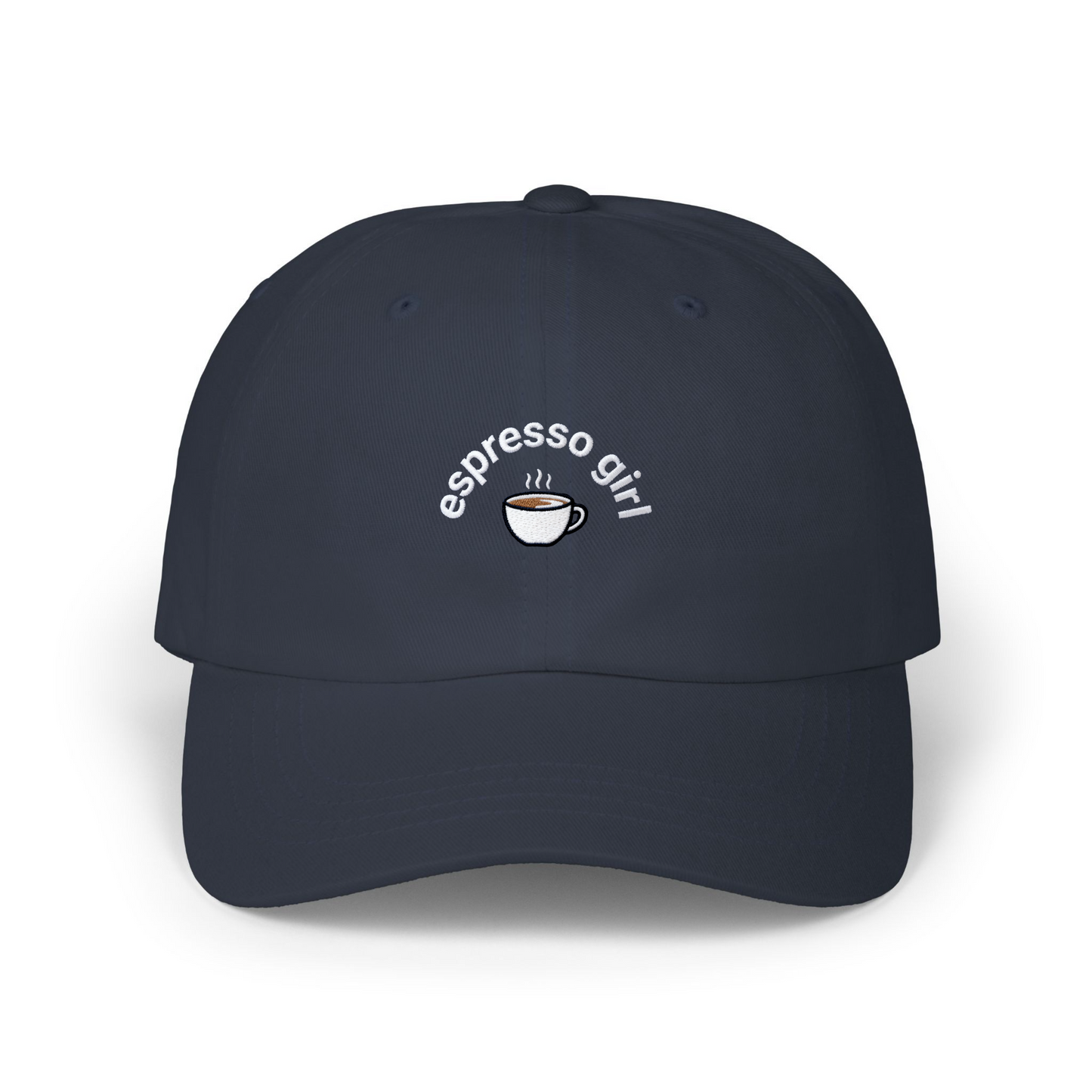 “Espresso Girl” Embroidered Hat