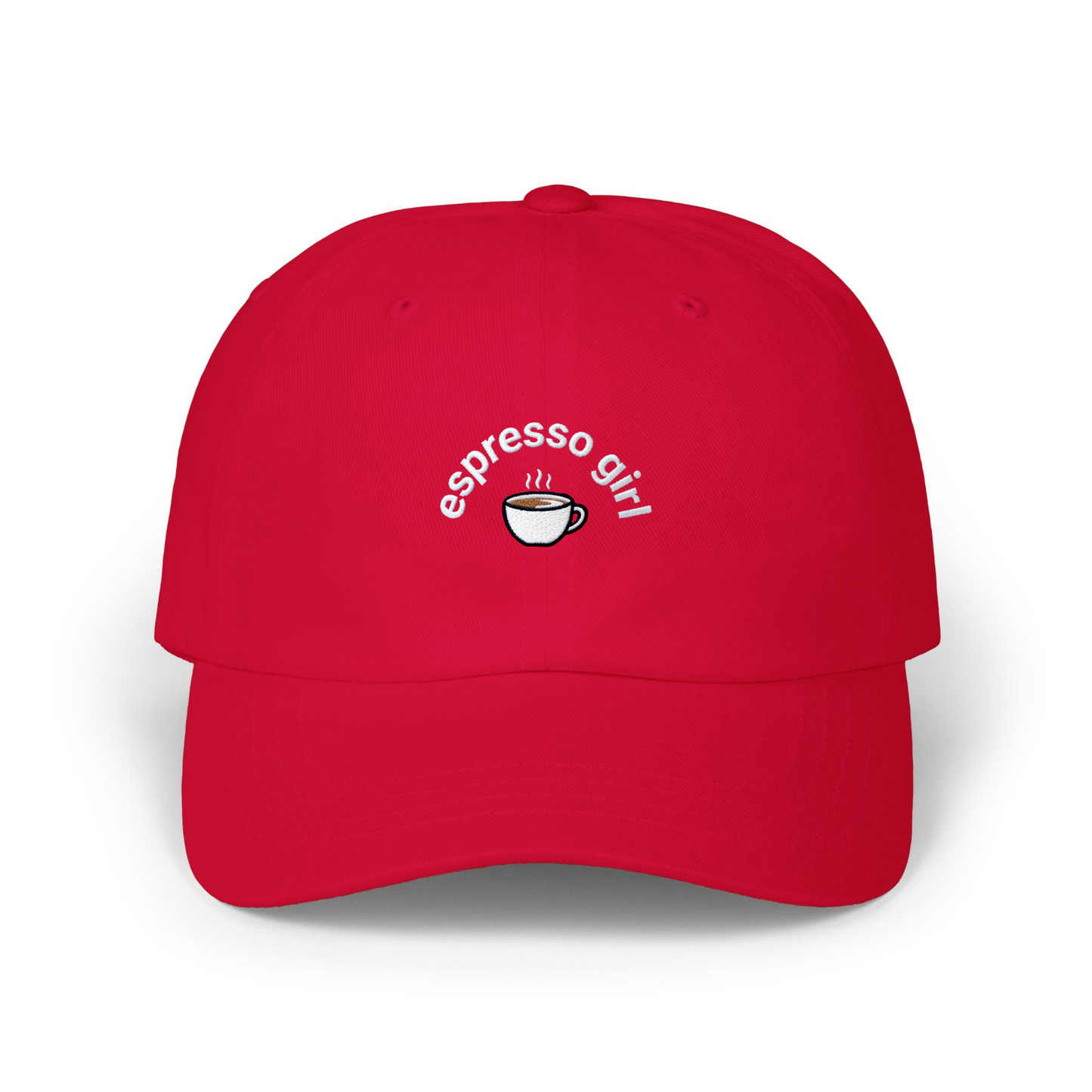 “Espresso Girl” Embroidered Hat