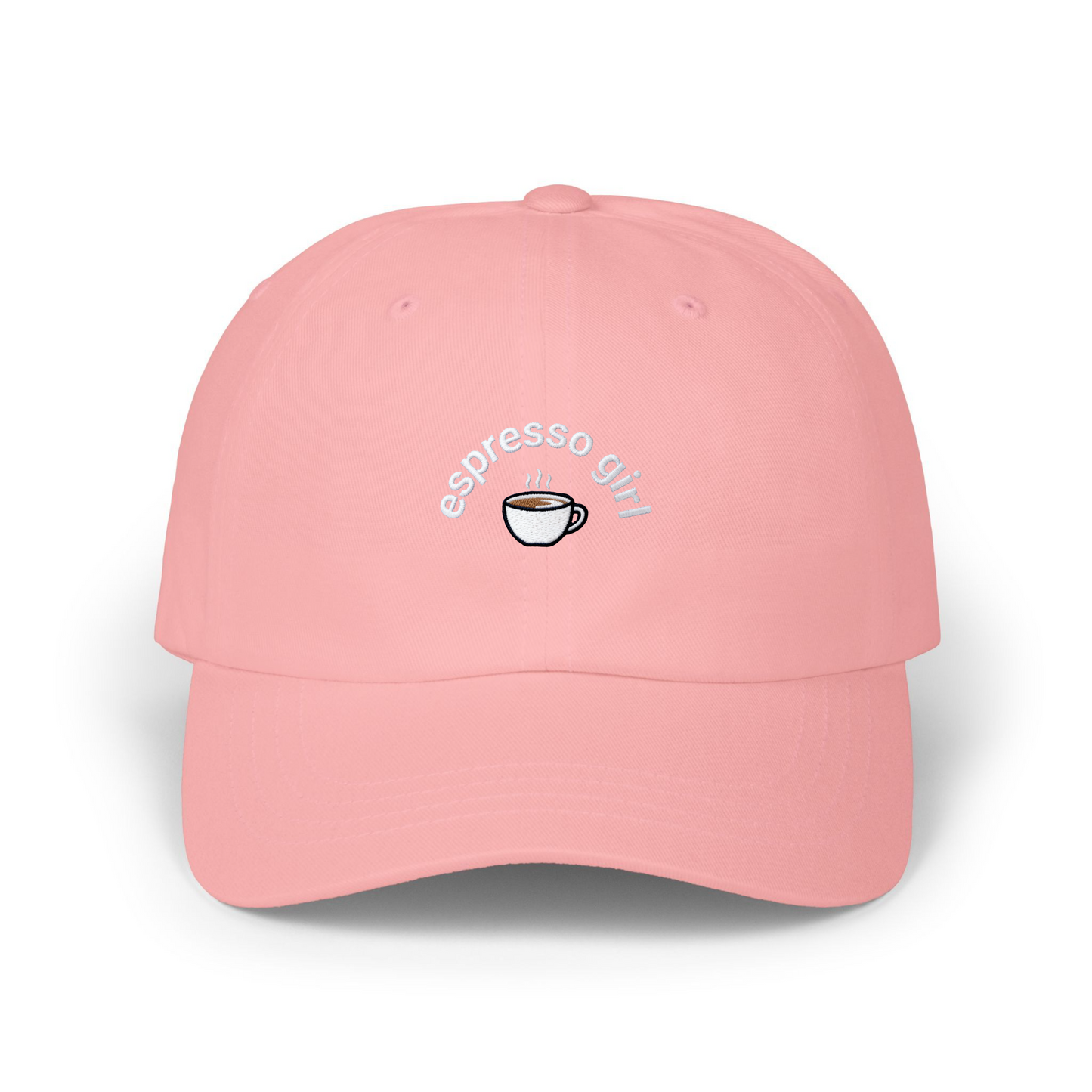 “Espresso Girl” Embroidered Hat