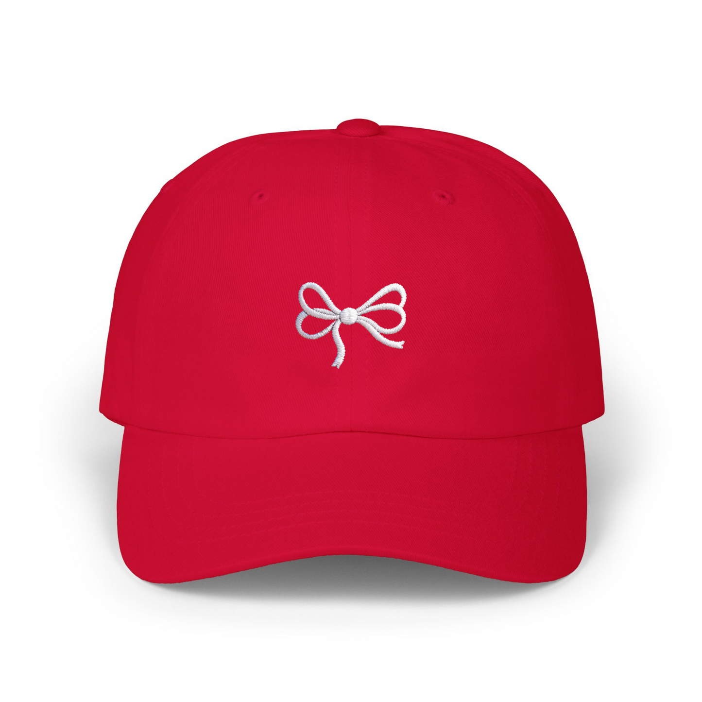 Cute Bow Embroidered Cap
