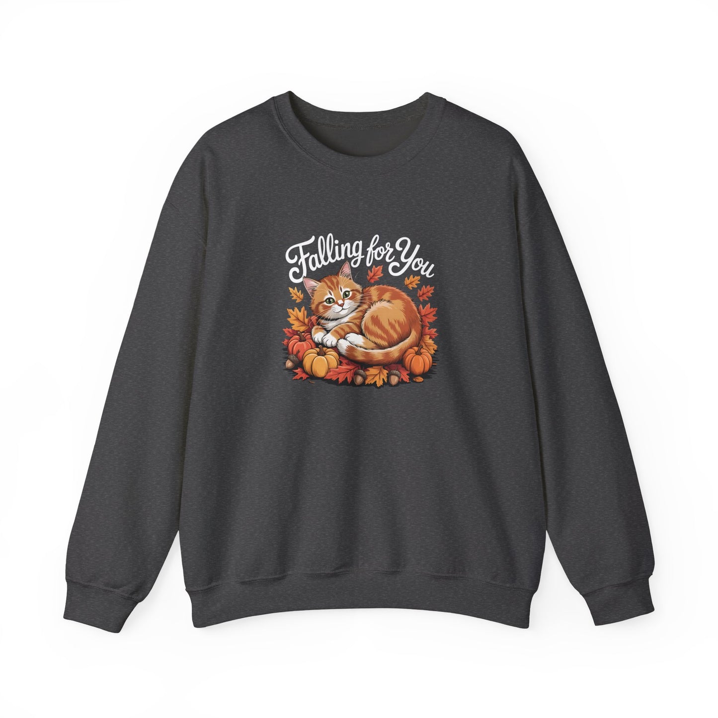 “Falling for You” Autumn Cat Sweatshirt
