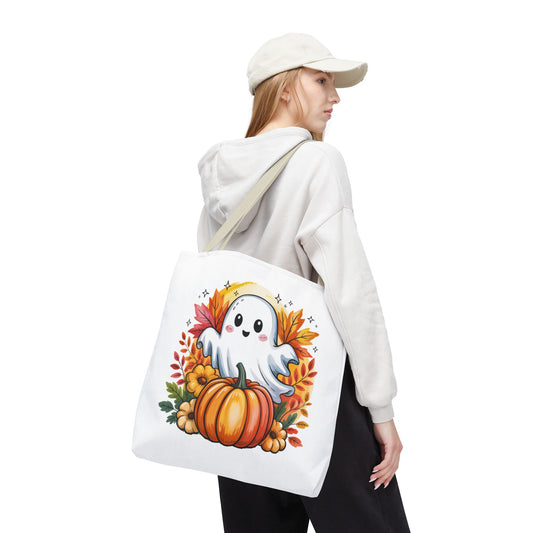 Ghostly Pumpkin Tote Bag