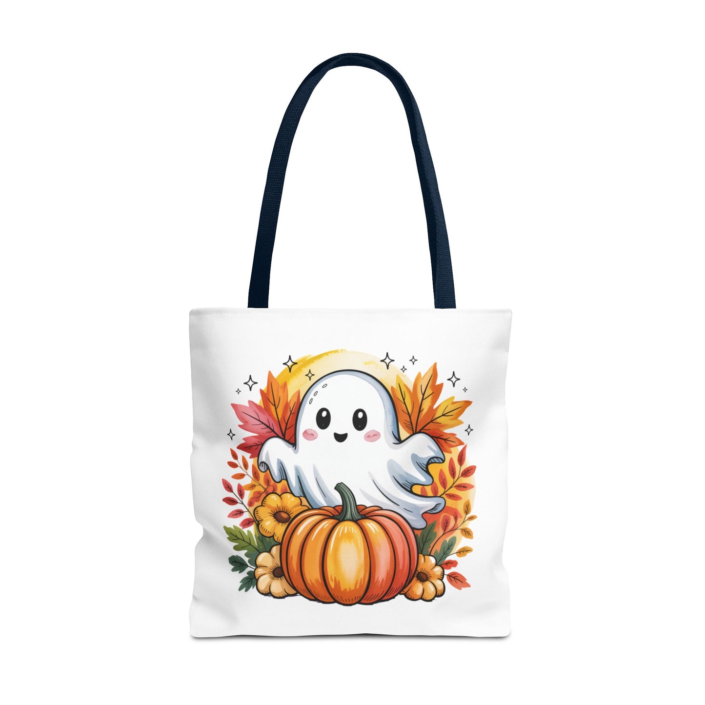 Ghostly Pumpkin Tote Bag