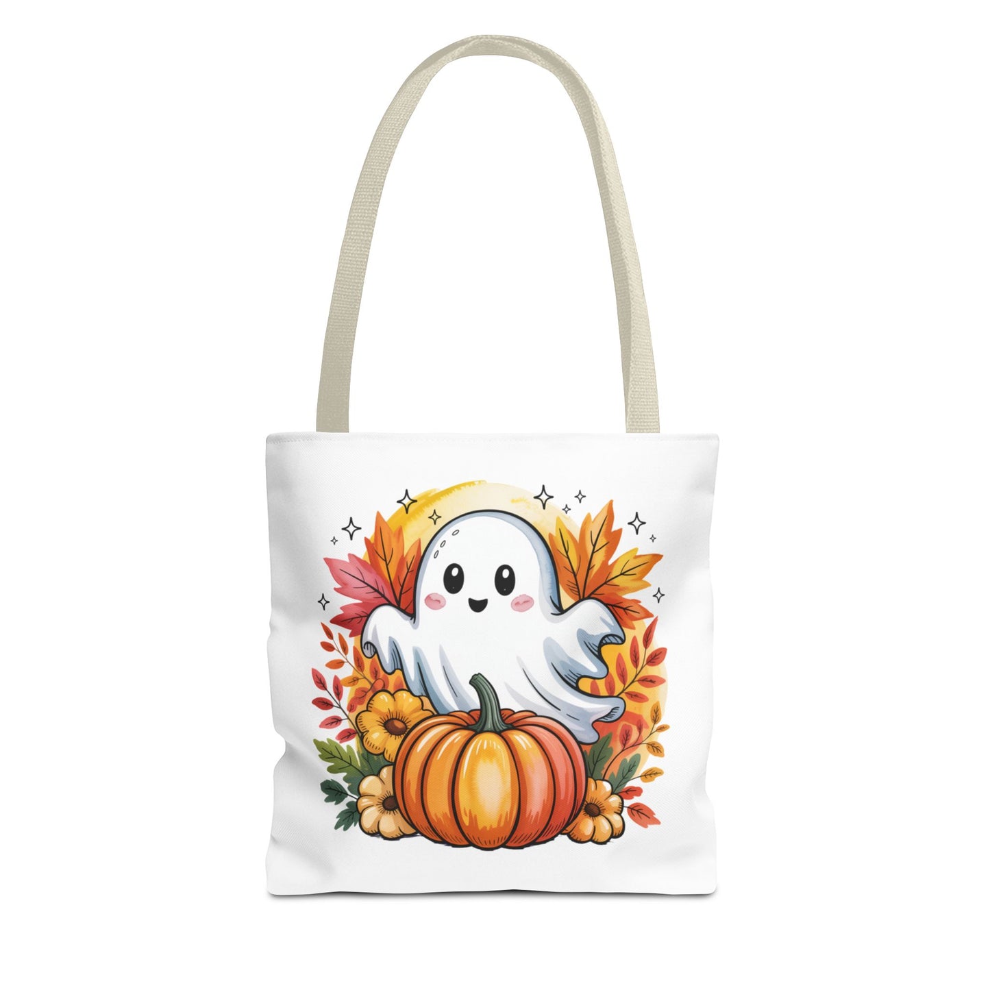 Ghostly Pumpkin Tote Bag