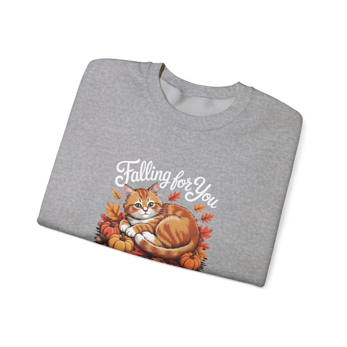 “Falling for You” Autumn Cat Sweatshirt