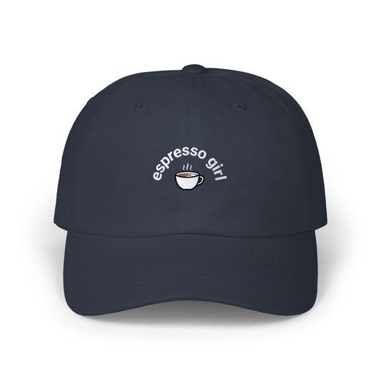 “Espresso Girl” Embroidered Hat