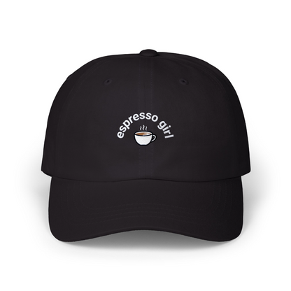 “Espresso Girl” Embroidered Hat