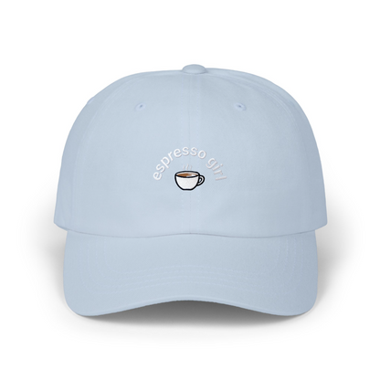 “Espresso Girl” Embroidered Hat