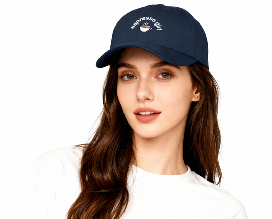 “Espresso Girl” Embroidered Hat
