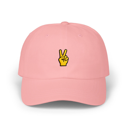 Peace Sign Embroidered Hat