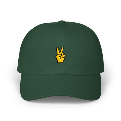 Peace Sign Embroidered Hat