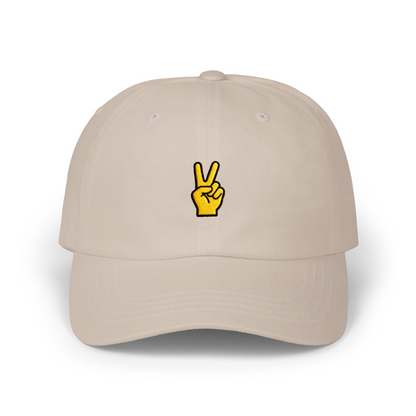 Peace Sign Embroidered Hat