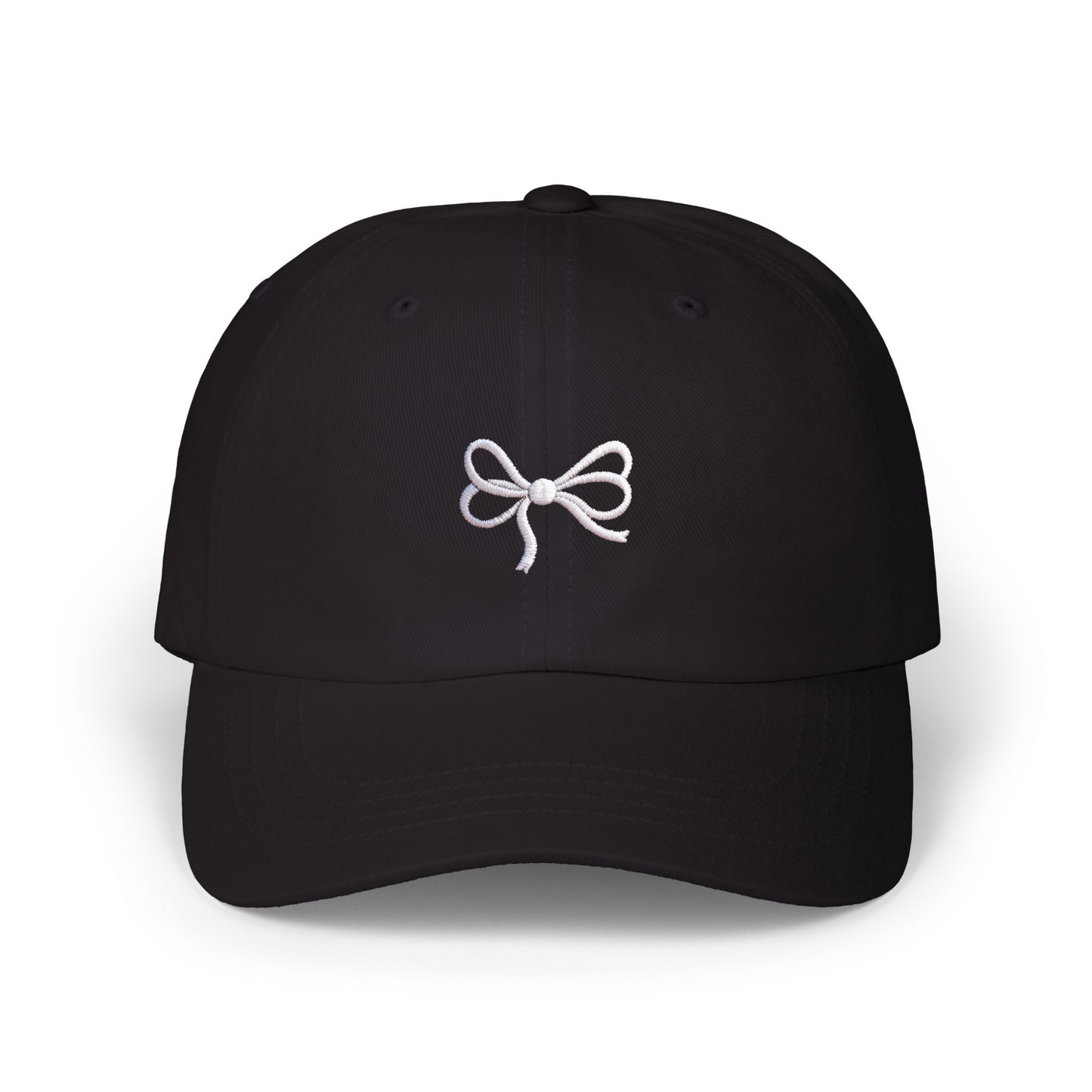 Cute Bow Embroidered Cap