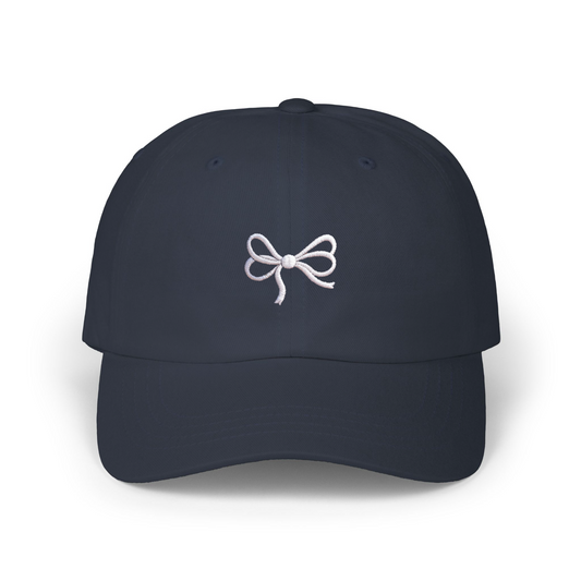 Cute Bow Embroidered Cap