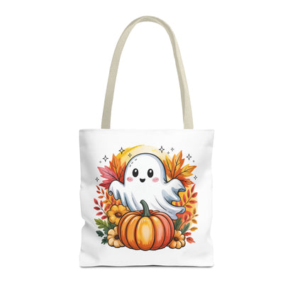 Ghostly Pumpkin Tote Bag
