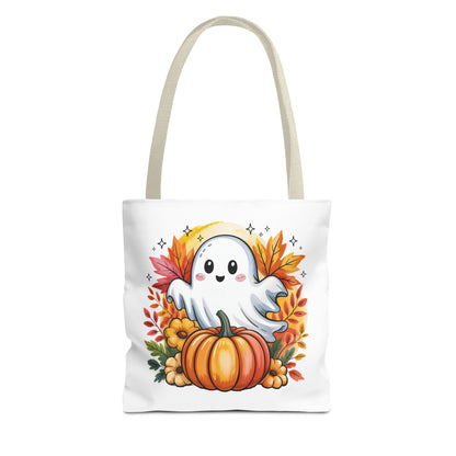 Ghostly Pumpkin Tote Bag