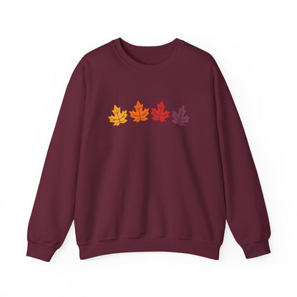 Gradient Autumn Leaves Sweatshirt